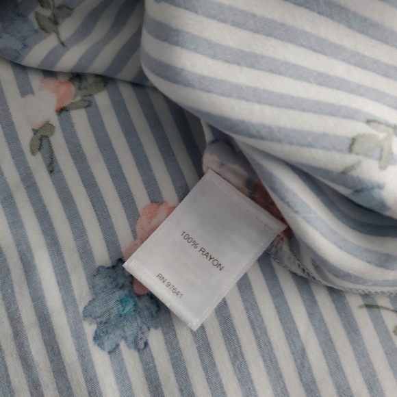 J. Jill blue and white blouse - Picture 2 of 3